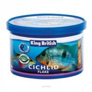 King British Cichlid Fish Food Flake 28g Feed tub aquarium malawi tank